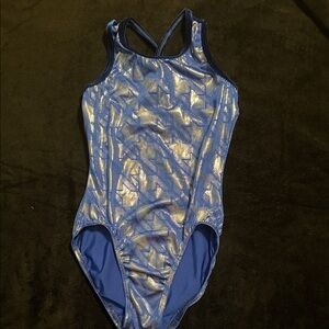 Team Apparel Blue and Silver Kids Bodysuit